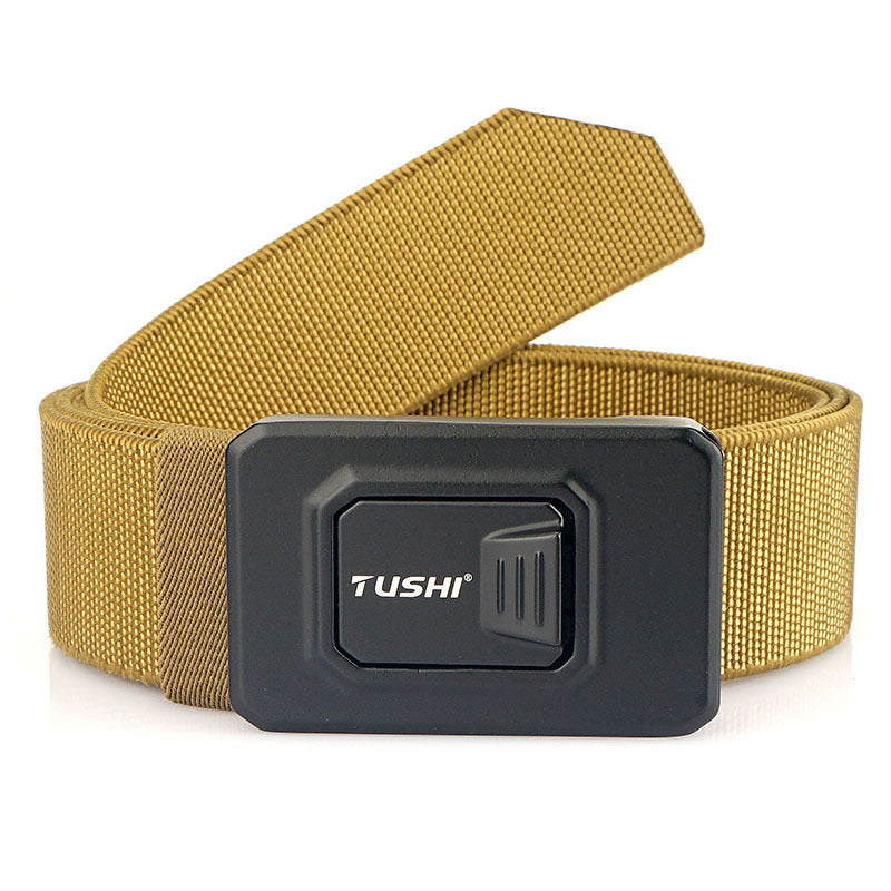 Men's Aluminum Alloy Release Buckle Tactical Nylon Belts