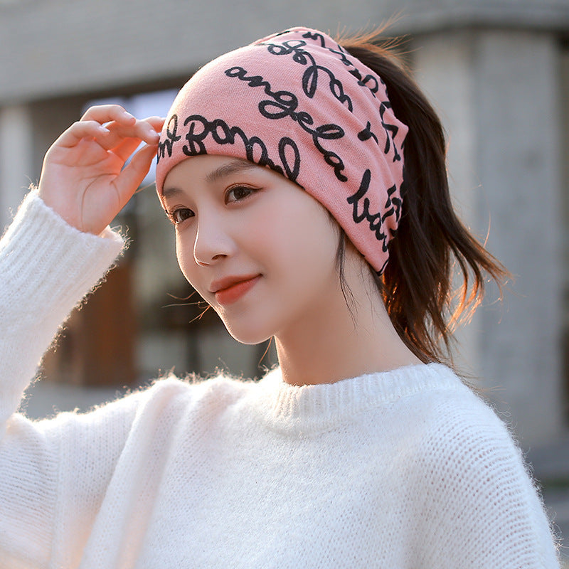 Women's Korean Bandana Windproof Warm Twisted Hat Hats & Caps