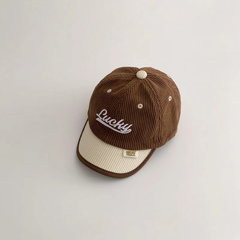 Children's Hat Fashion Corduroy Peaked Baseball Kids' Headwear