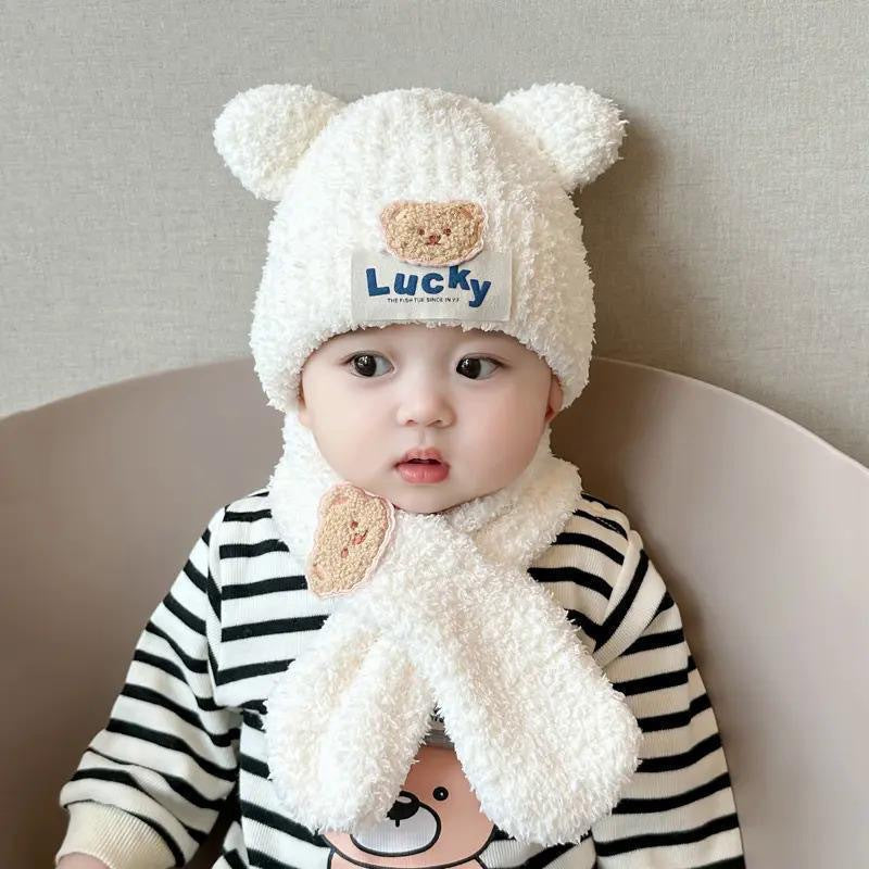 Hat Winter Fleece-lined Boys Cold Proof Kids' Headwear