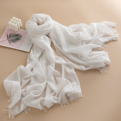 Women's Color Thin High-grade Long Air Conditioning Scarfs