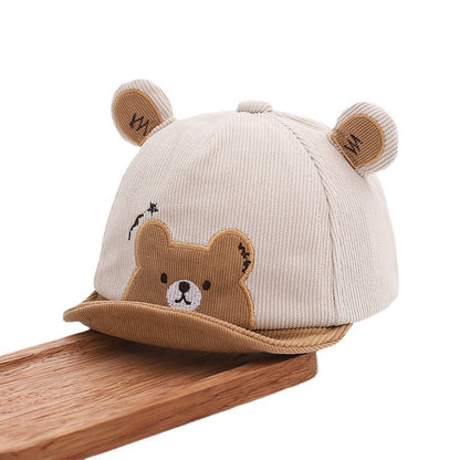 Embroidery Hat Happy Bear Peaked Fashion Kids' Headwear