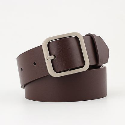 Women's Retro Metal Buckle Simple Summer Unisex Belts