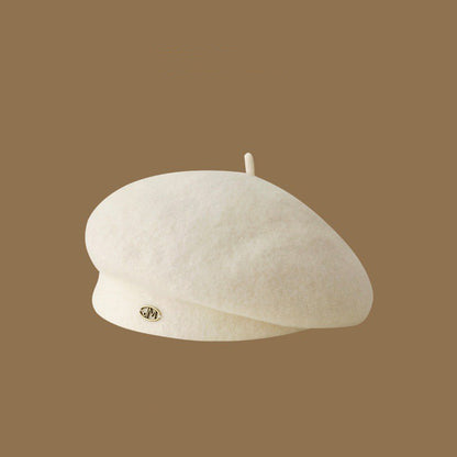 Women's Classic Style Beret Face Small Warm Korean Graceful Hats & Caps