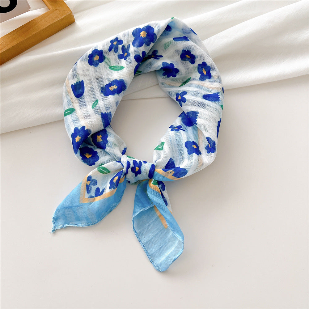 Women's Towel Silk Artistic Fashionable Elegant Hair Scarfs