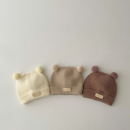 Children's Autumn South Hat Winter Double Ball Kids' Headwear