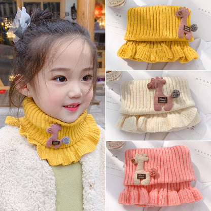 Thickening Warm Wool Boy Knitted Sleeve Kids' Headwear