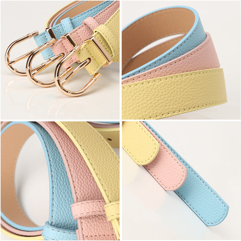 Women's Korean Style Fashion Simple Personality Decorative Belts