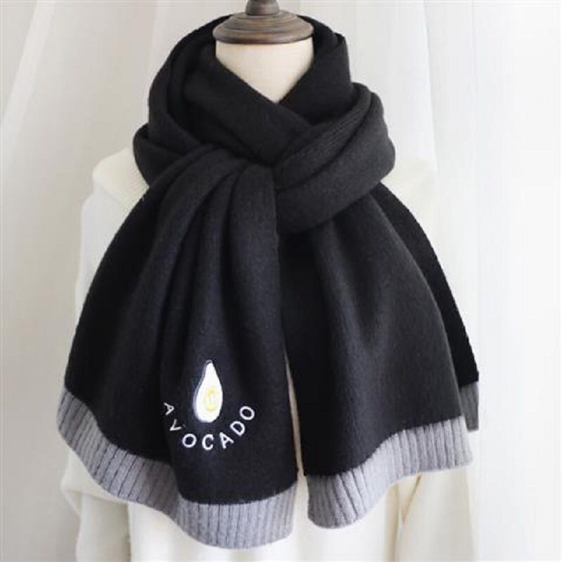 Long Section Keep Warm Pure Color Wool Scarfs