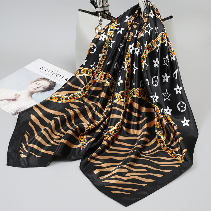 Large Kerchief Printed Female Mother's Outer Scarfs