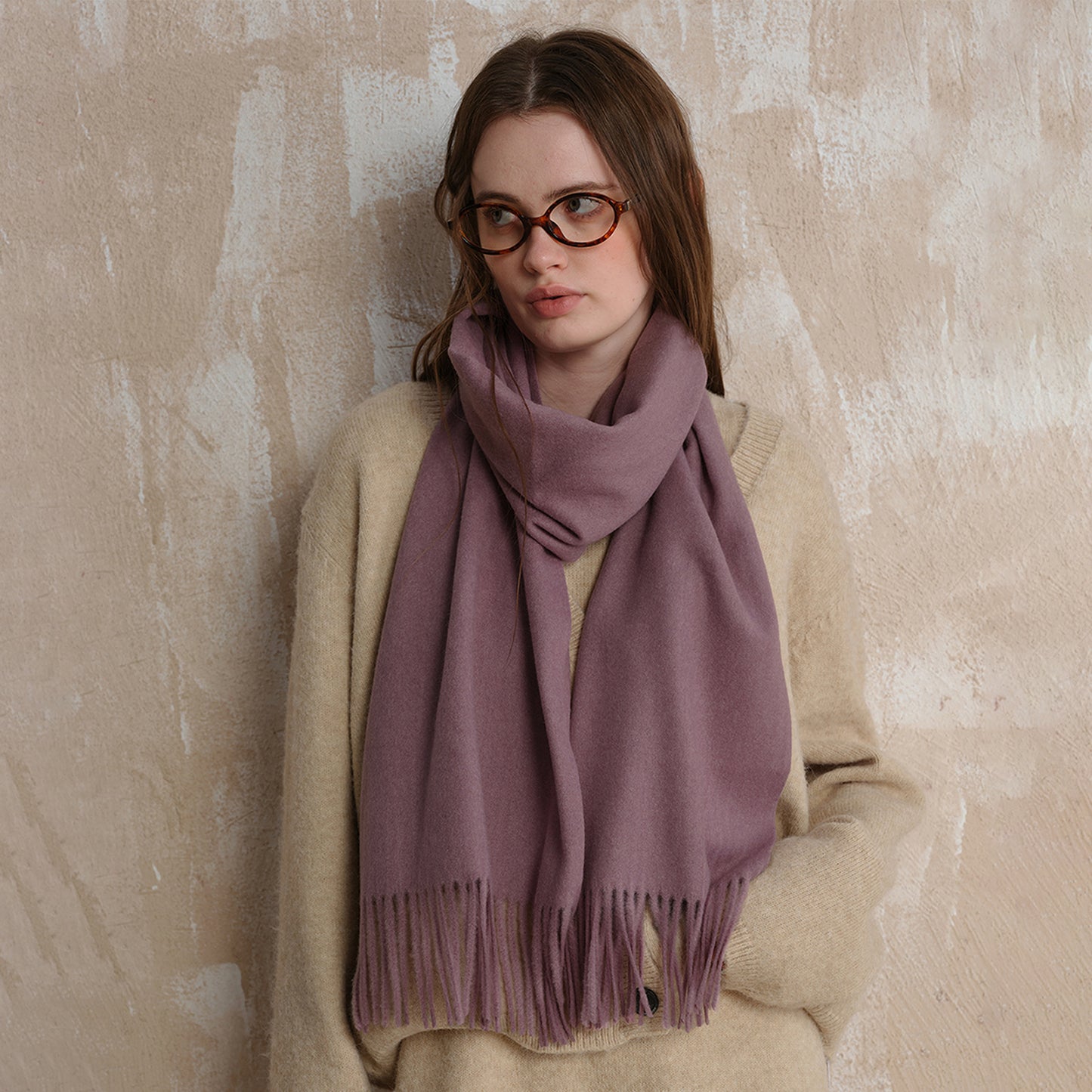 Classic High Sense Simple Warm Solid Scarfs