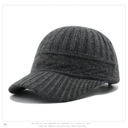 Women's Knitted Wool Baseball Korean Fashion Face Hats & Caps