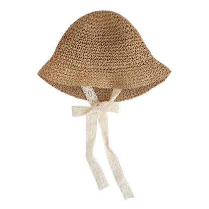 Children's Popular Lace Straw Hat Sun Kids' Headwear