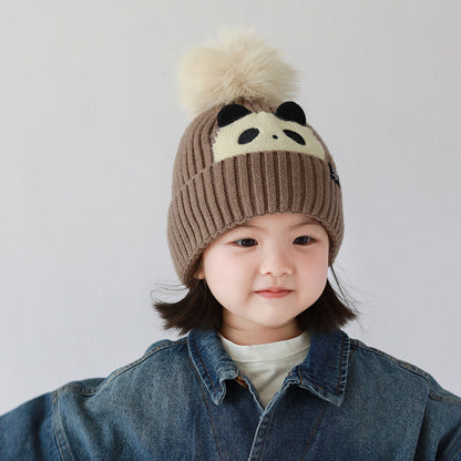 Children's Hat Cartoon Super Cute Boy Knitted Kids' Headwear