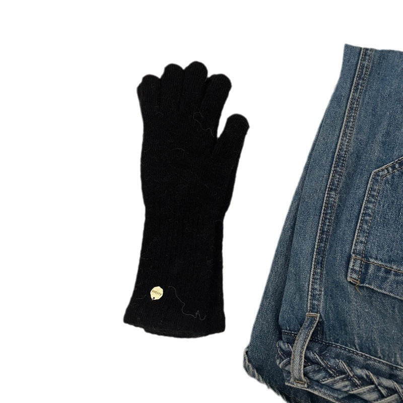 Women's Style High-grade Wool Solid Color Winter Thermal Gloves