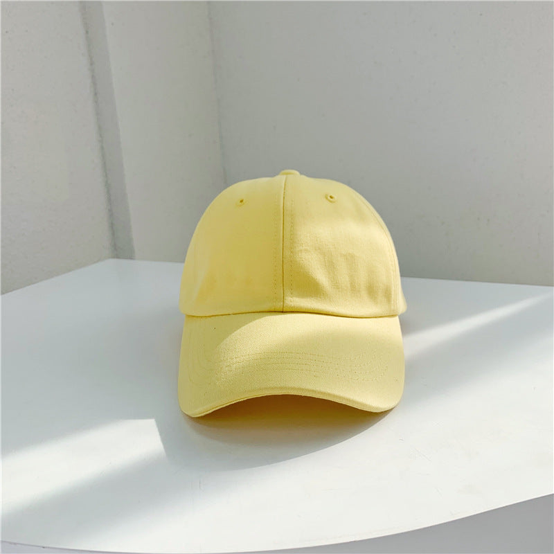 Children's Solid Color Baseball Female Summer Wind Kids' Headwear