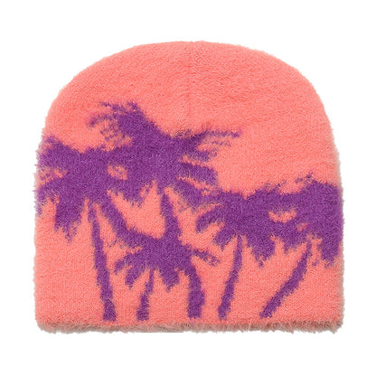 Women's Warm Hat Outdoor Plush Beanie Brimless Hats & Caps