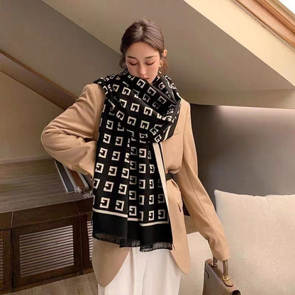 Women's Outer Match Neck Warmer Office Blanket Scarfs