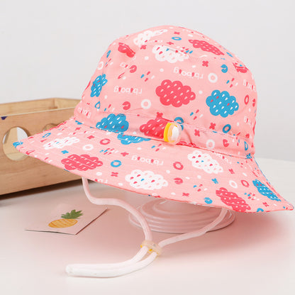 Children's Bucket Thin Korean Style Big Brim Kids' Headwear