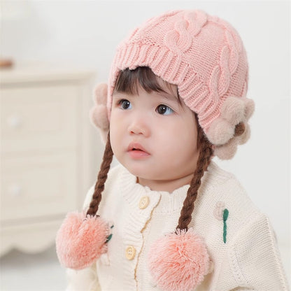 Wig Knitted Hat Travel Thermal Head Cover Kids' Headwear