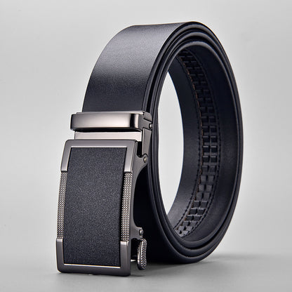 Men's Business Cowhide Automatic Buckle Private Belts