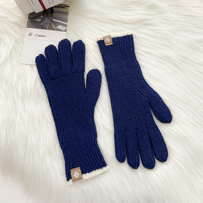 Color Procurement Service Of Korean Labeling Finger Exposed Gloves