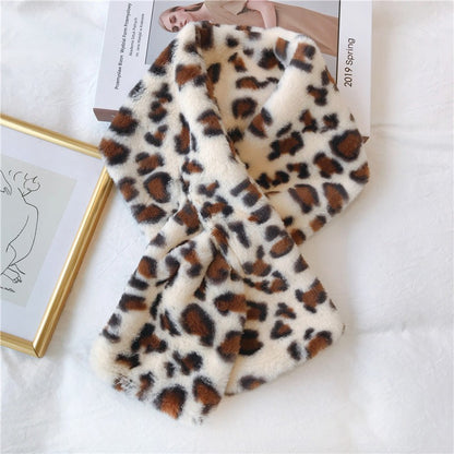 Push Fur Warm Into Light Human Solid Color Scarfs