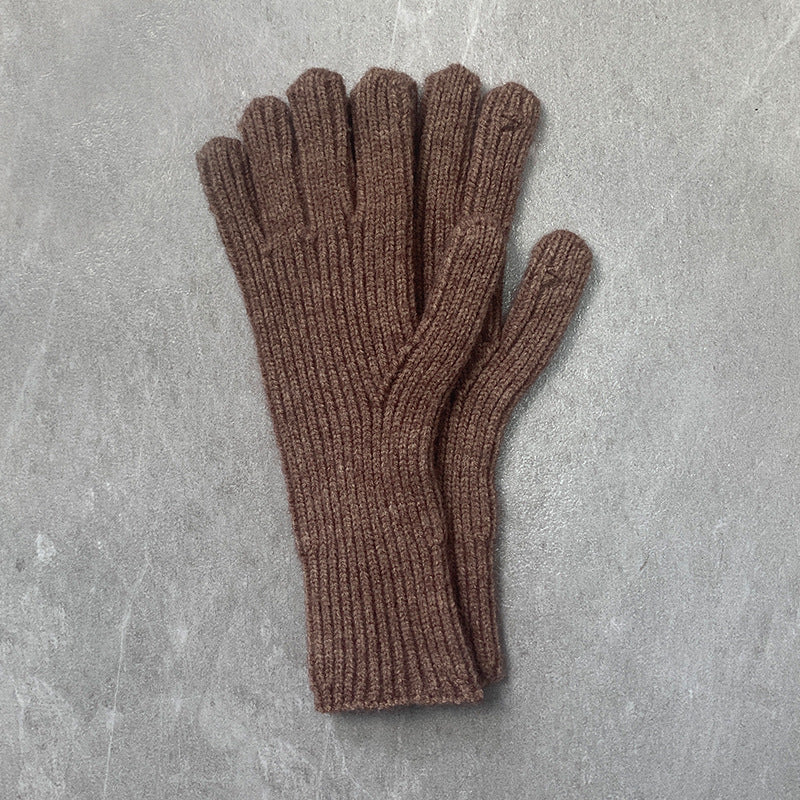 Women's & Men's Knitted For Warm Hole Open Finger Gloves