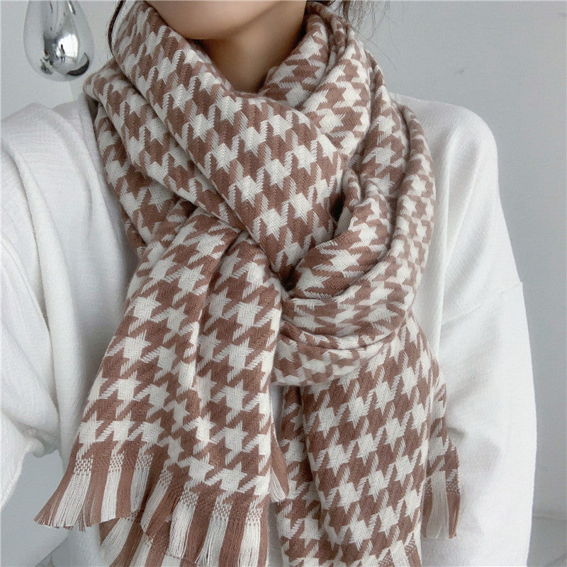 Women's & Men's For Winter High-grade Korean Style Shawl Thickened Scarfs