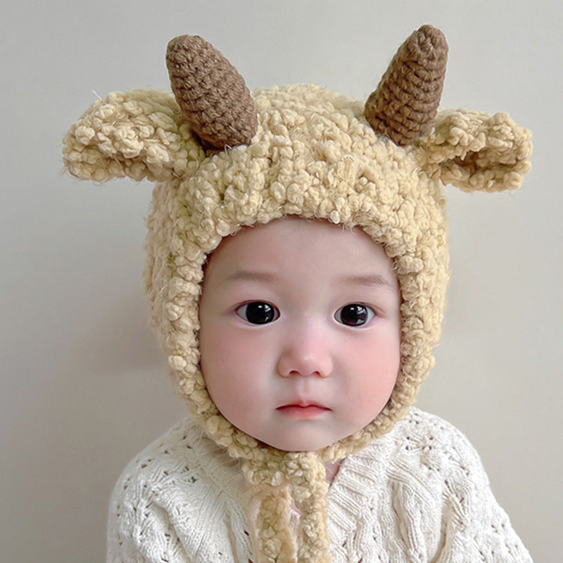 Female Male Super Cute Earflaps Warm Infant Kids' Headwear