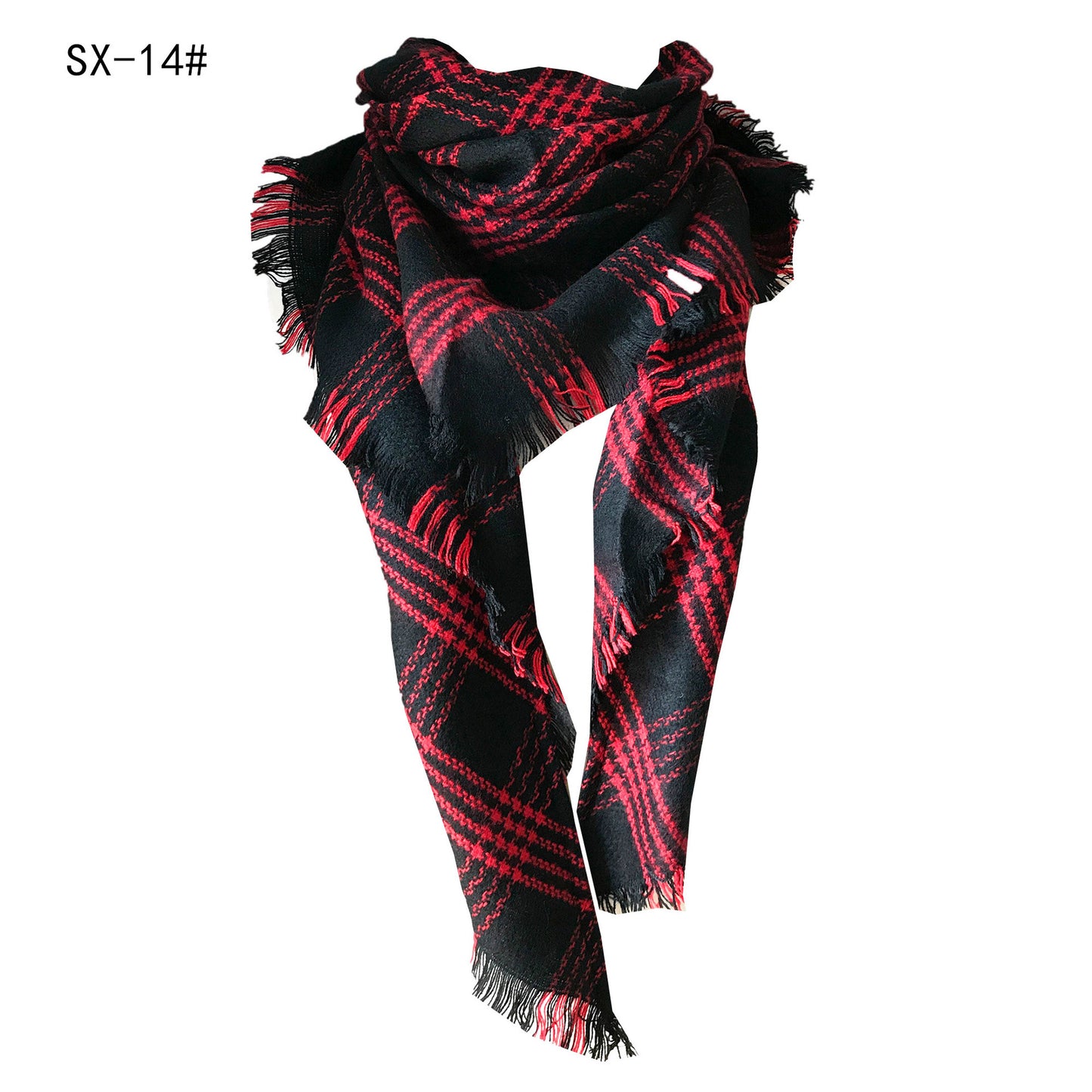 Women's Double-sided Square Triangular Binder Neck Warmer Scarfs