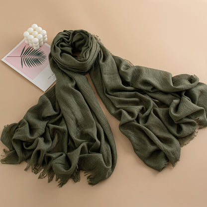 Women's Color Thin High-grade Long Air Conditioning Scarfs