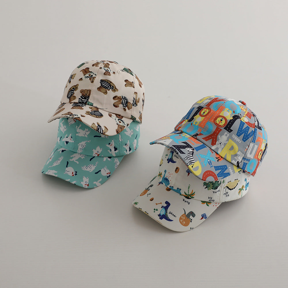 Children's Cartoon Printed Baseball Cover Casual Personalized Kids' Headwear