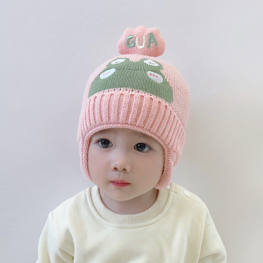 Knitted Windproof Woolen Cute Super Boys Kids' Headwear