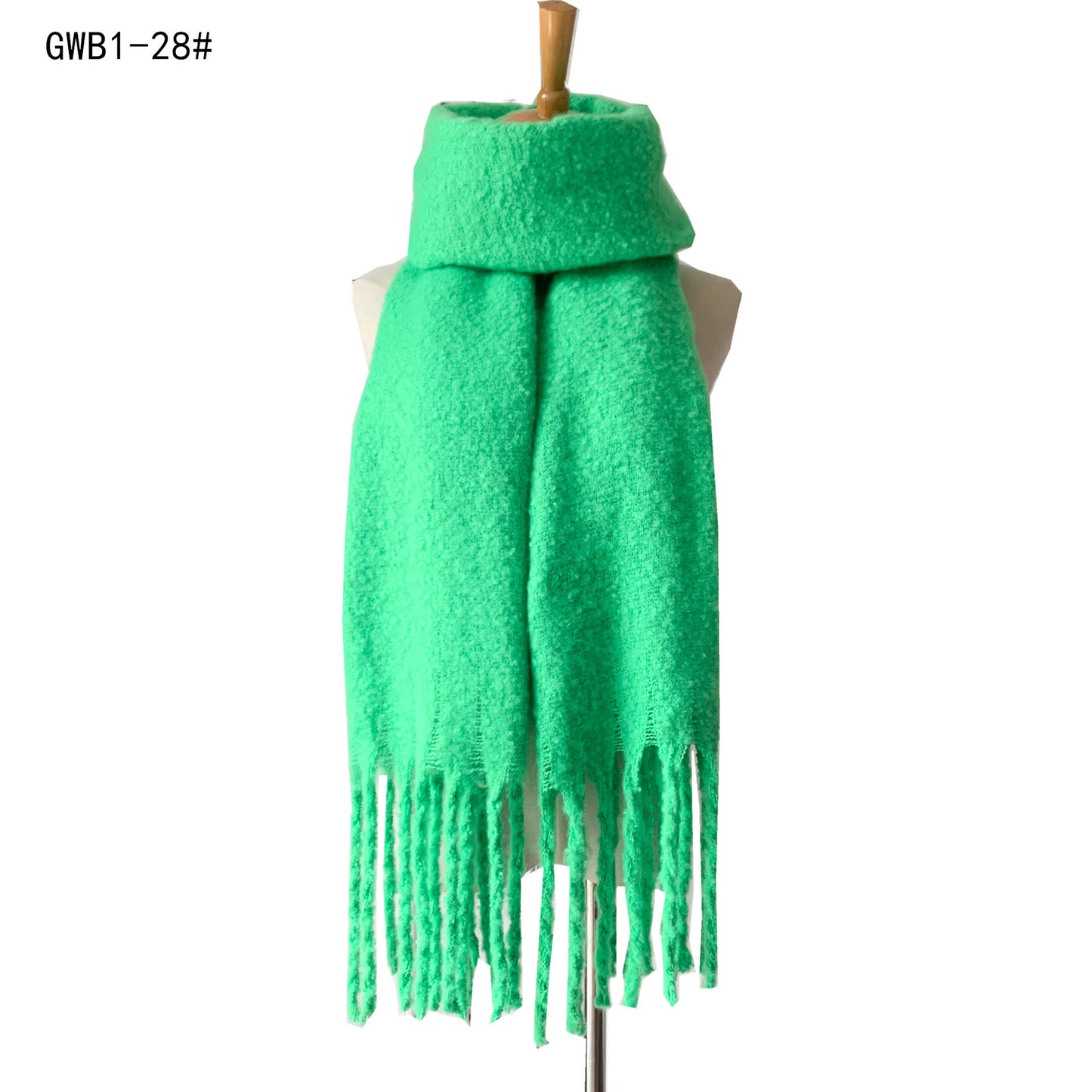 Women's & Men's Thick Tassel Circle Sand Solid Color Scarfs