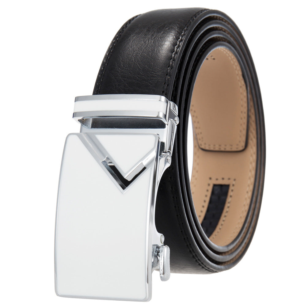 Men's Abrasive Buckle Leather Automatic Fashion Belts