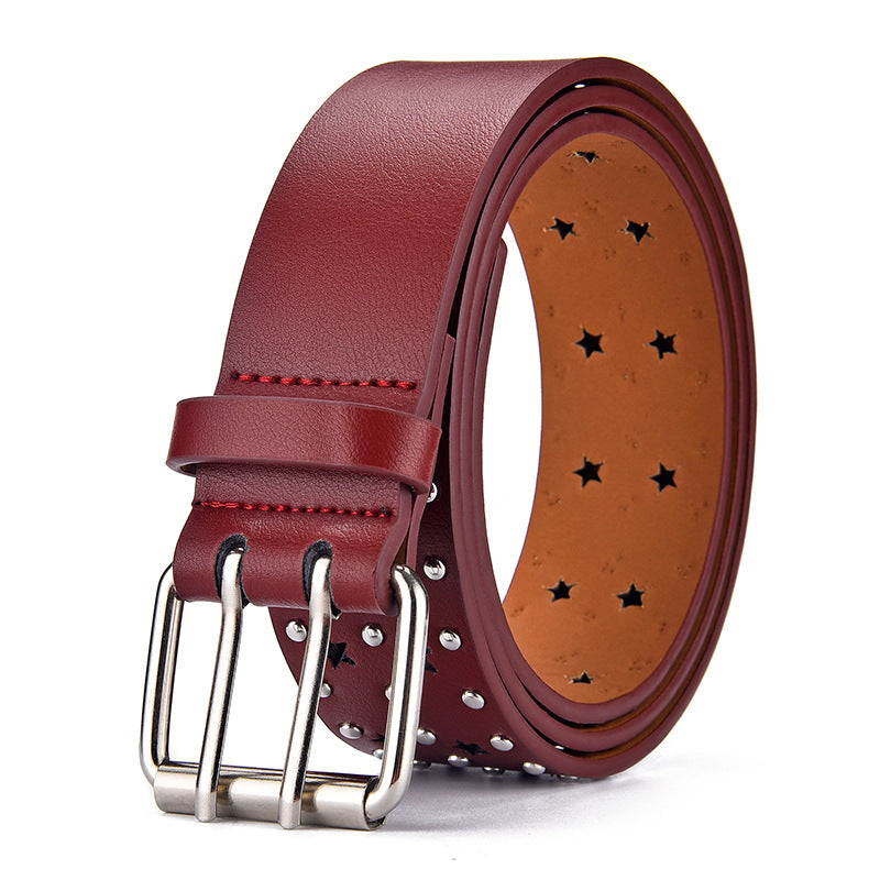 Hollow Hip Hop Punk Rivet Casual Belts