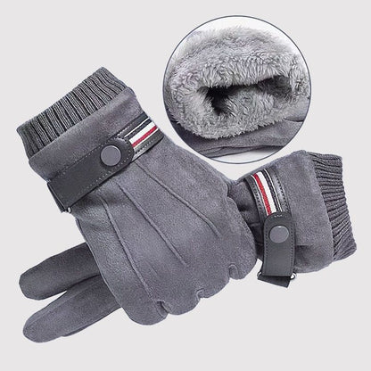 Men's Warm Winter Fleece-lined Thickened Cold Protection Gloves