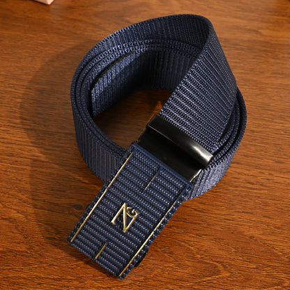 Men's Nylon Automatic Buckle Leisure Green Military Belts