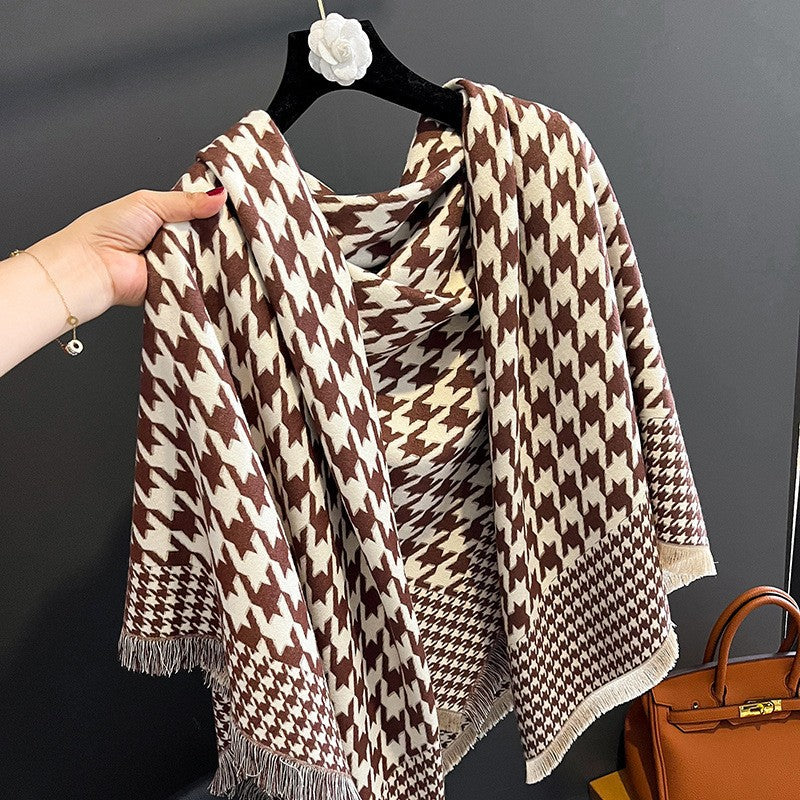 Women's Large Kerchief Travel High-grade Warm Artificial Cashmere Scarfs