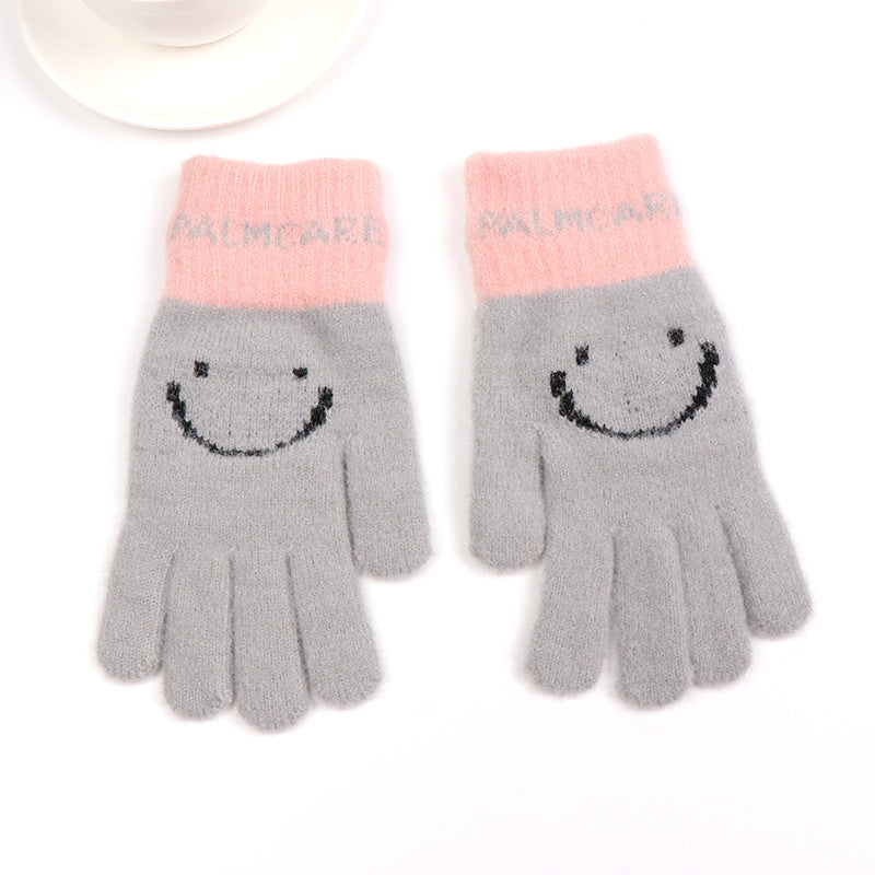 Fleece Lined Smiley Face Adult Road Gloves