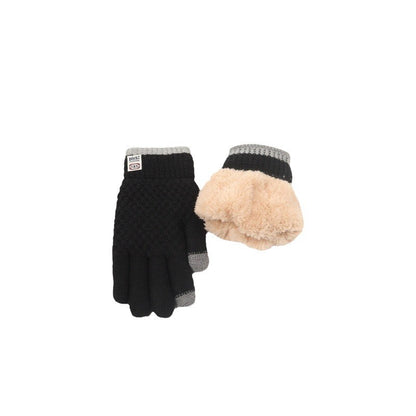 Women's Winter Warm Thickened Plus Veet Cotton Gloves