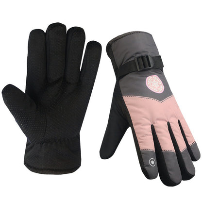 Women's & Men's Winter Full Finger Fleece-lined Thickened Warm Waterproof Touch Gloves