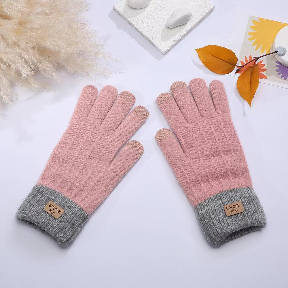 Women's & Men's Knitted Touch Screen Full Finger Thermal Extra Thick Gloves