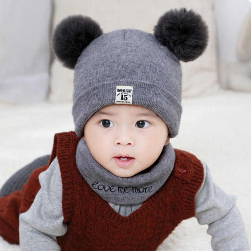 Infant Knitted Earflaps Born Boys Woolen Kids' Headwear