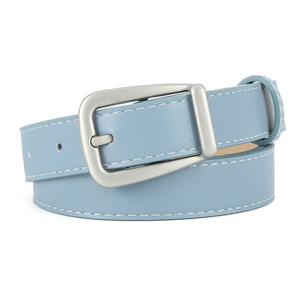 Women's Pin Buckle Thin Leather Waistband Personalized Belts