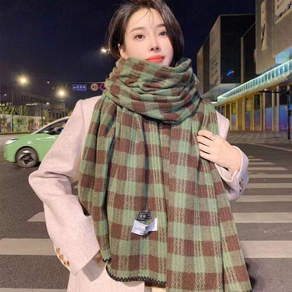 Women's & Men's For Winter High-grade Korean Style Shawl Thickened Scarfs