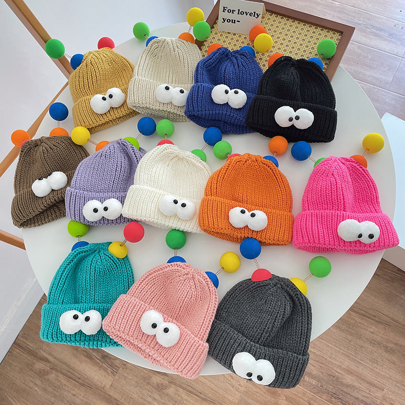 Male Female Cute Warm Beanie Hat Kids' Headwear