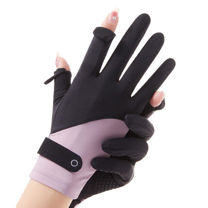 Women's Sports Driving Biking Breathable Thin Ice Gloves