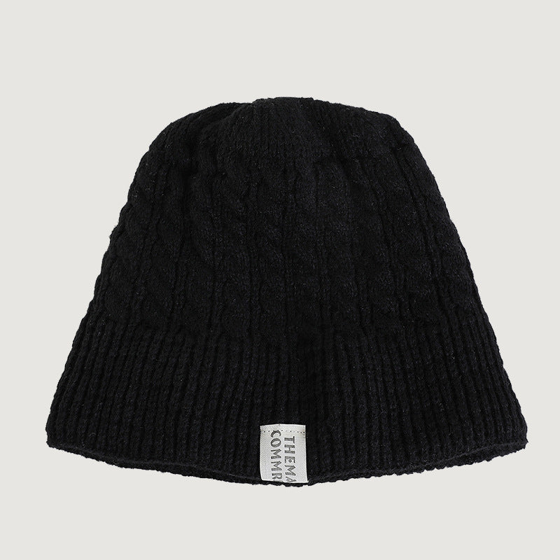 Women's Pure Color Warm Keeping Pullover Skullcap Hats & Caps